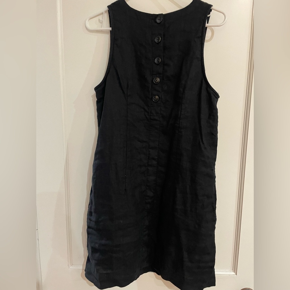 JCrew linen shift dress